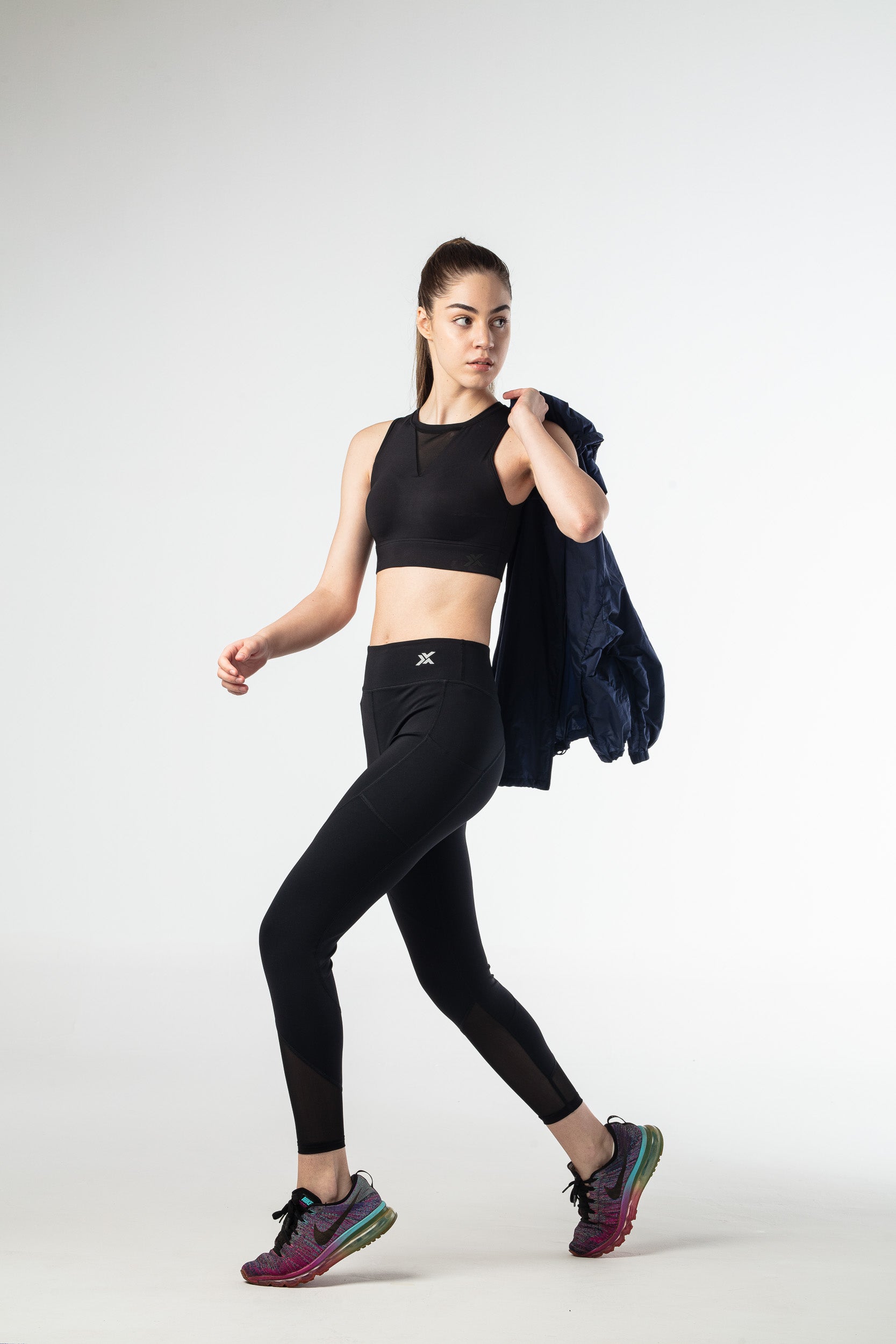 Blaze Meshed Leggings - Black