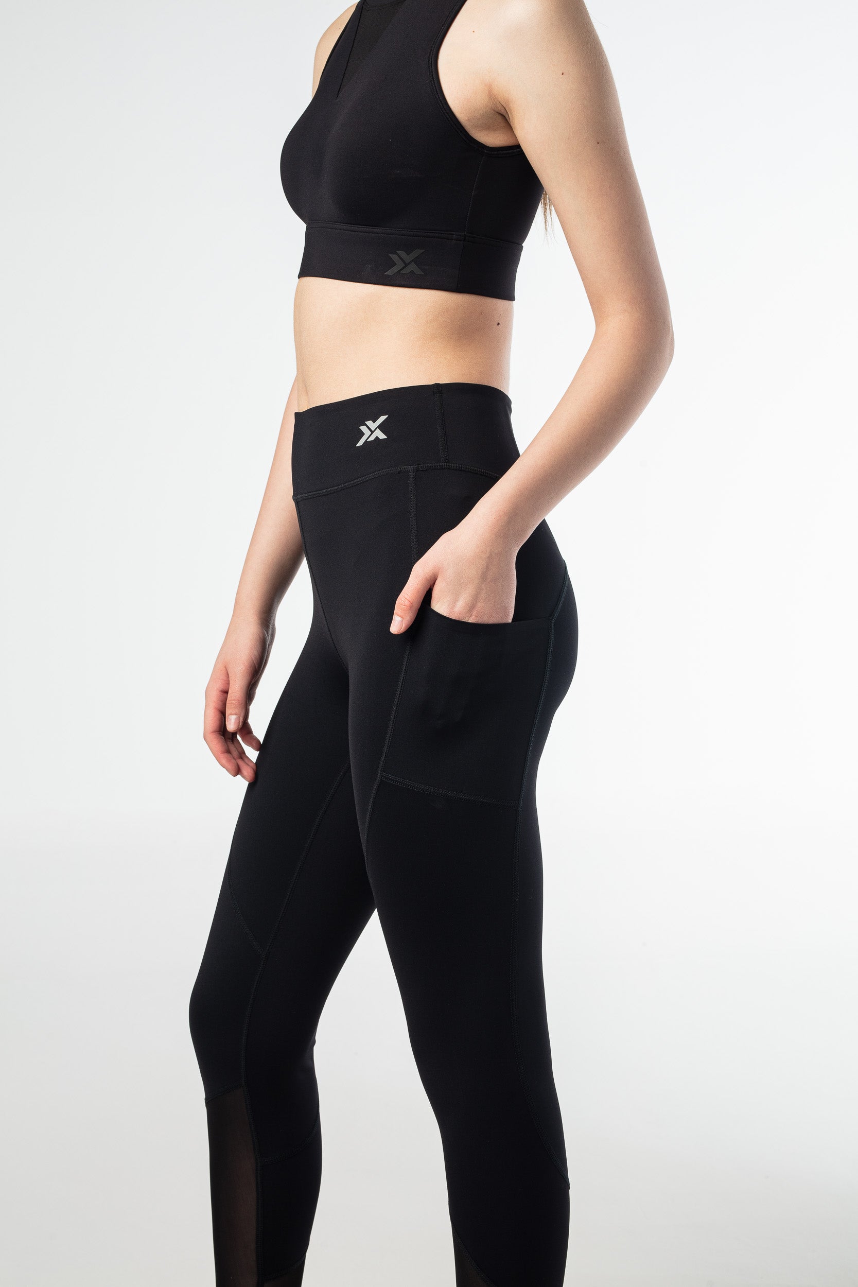Blaze Meshed Leggings - Black