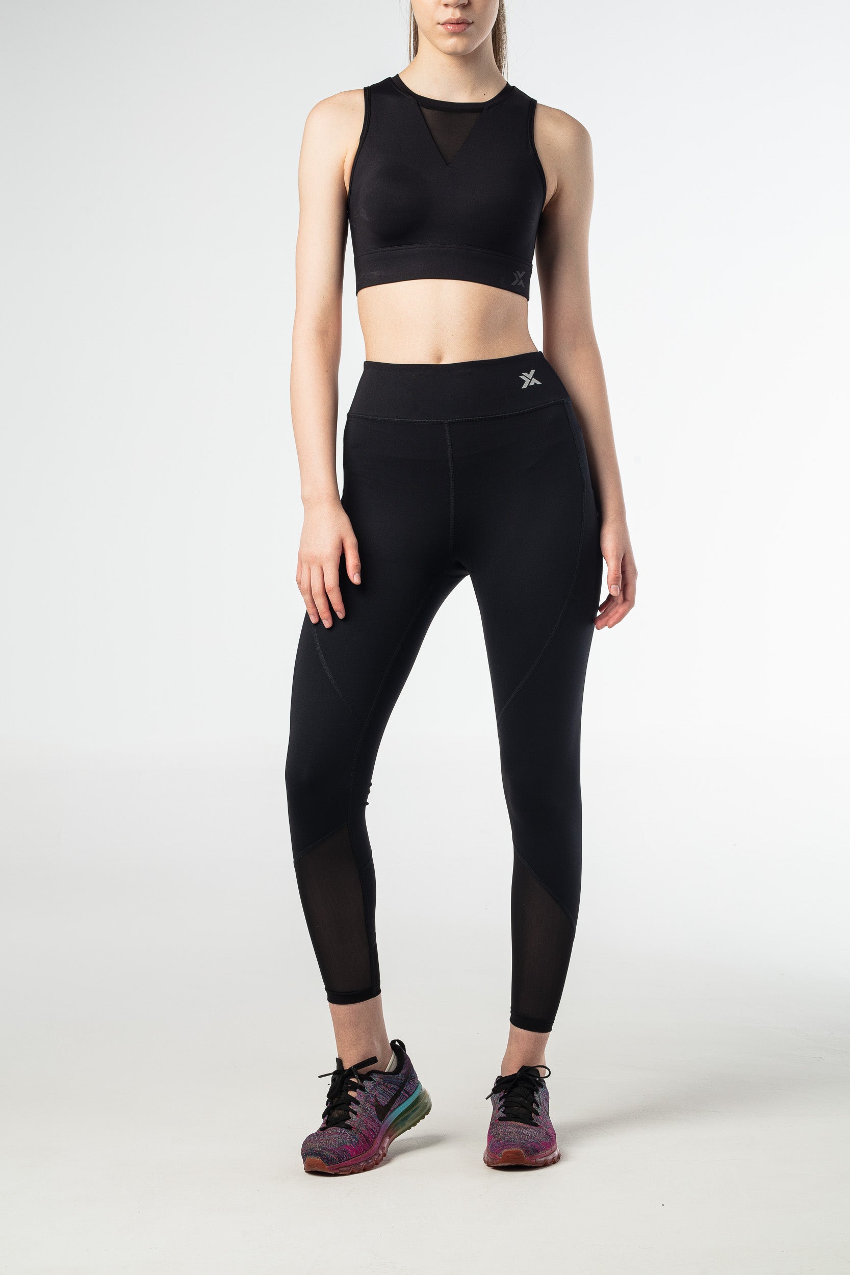 Blaze Meshed Leggings - Black