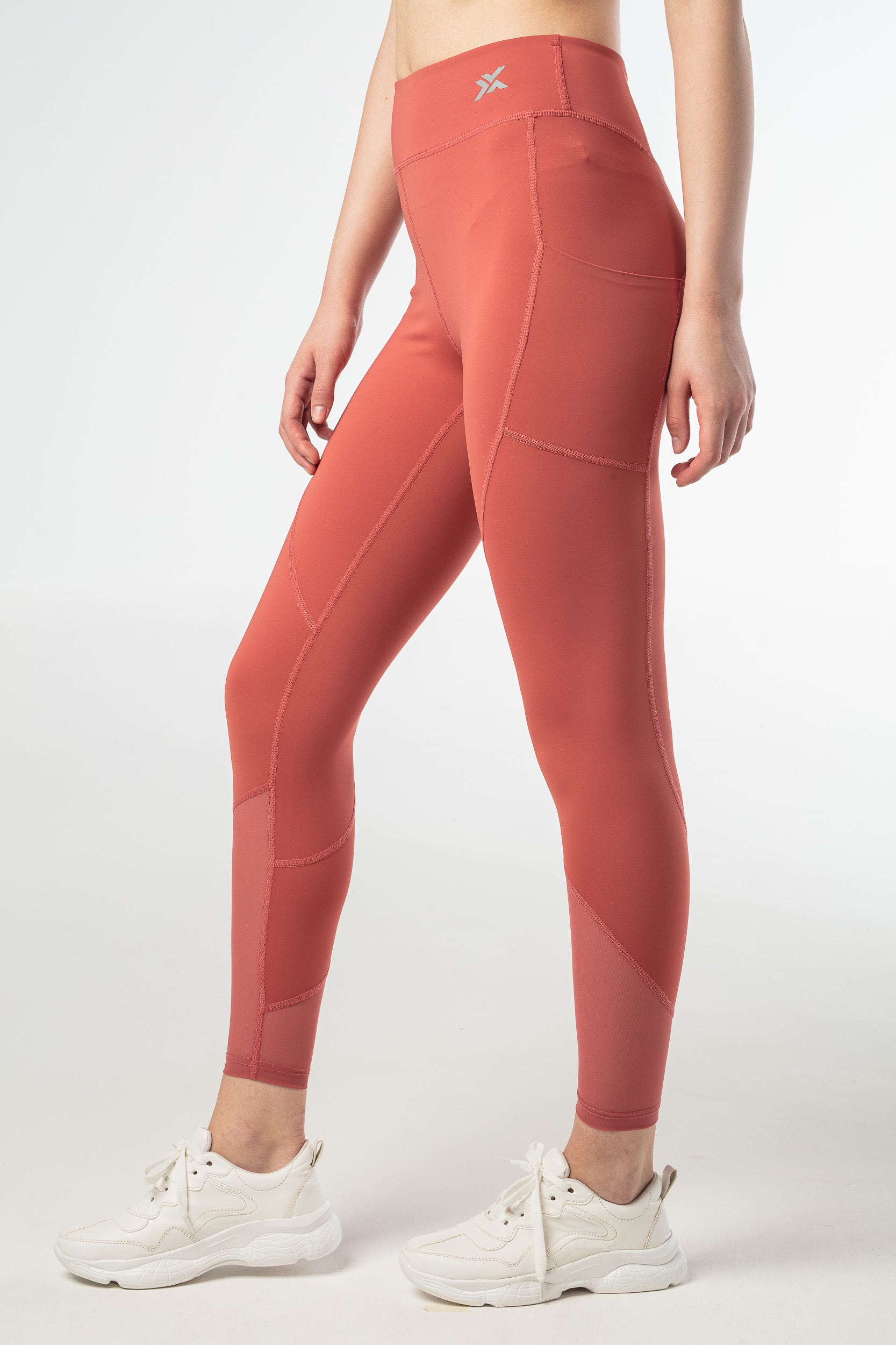 Blaze Meshed Leggings - Blush