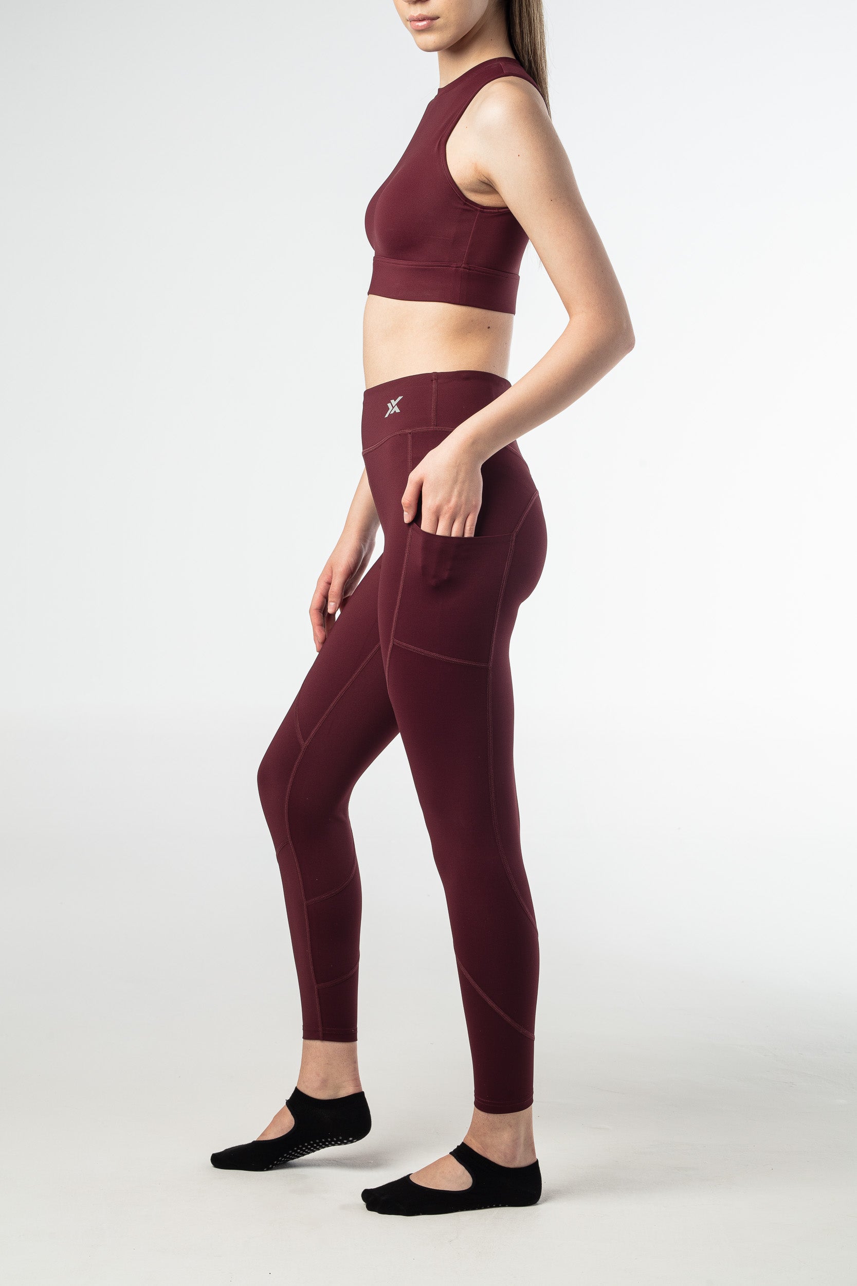 Blaze Leggings - Dark Wine