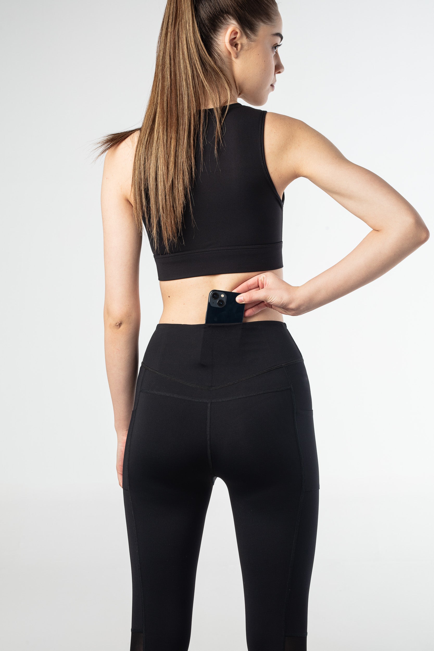 Elevate Meshed Leggings - Black