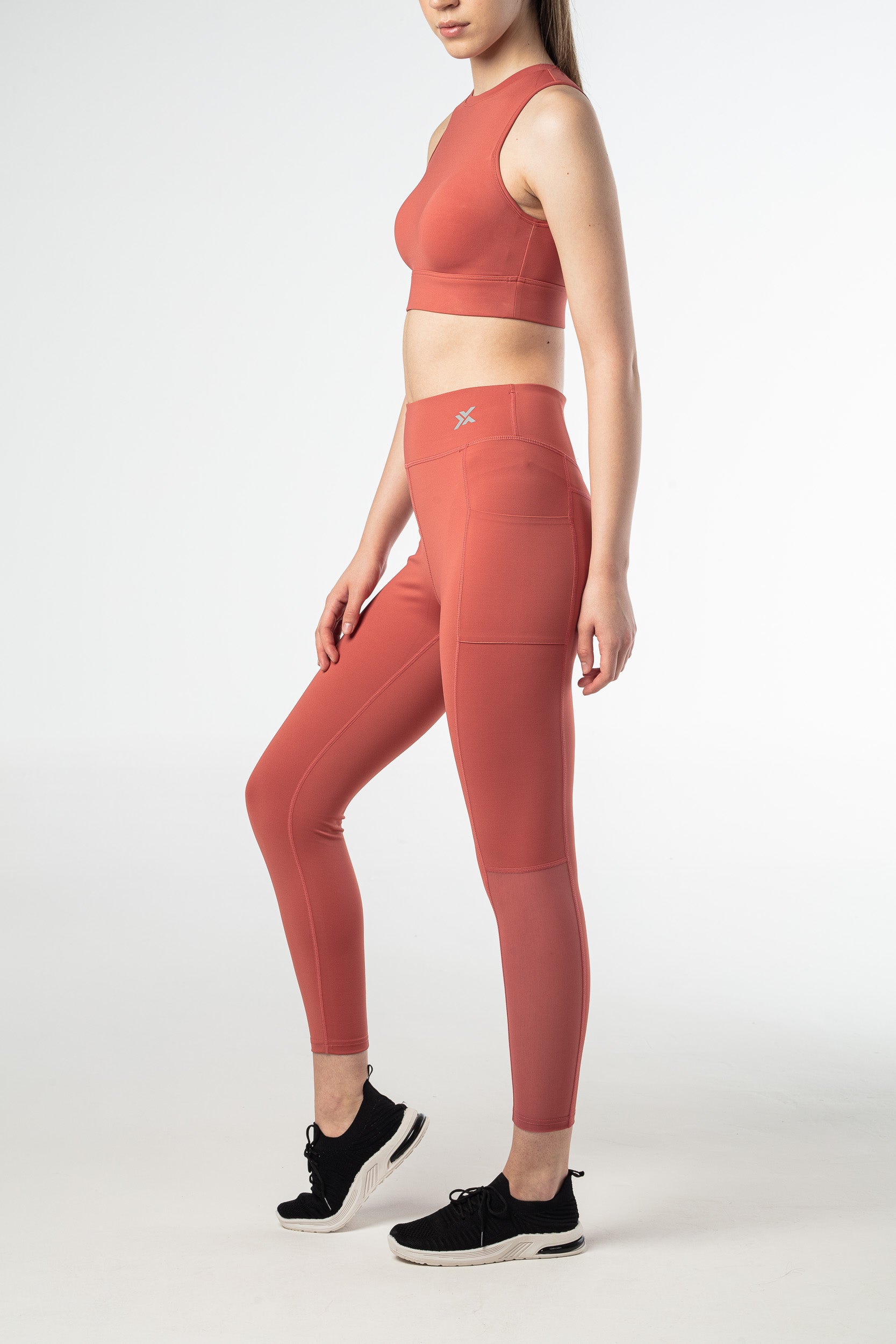 Elevate Meshed Leggings - Blush