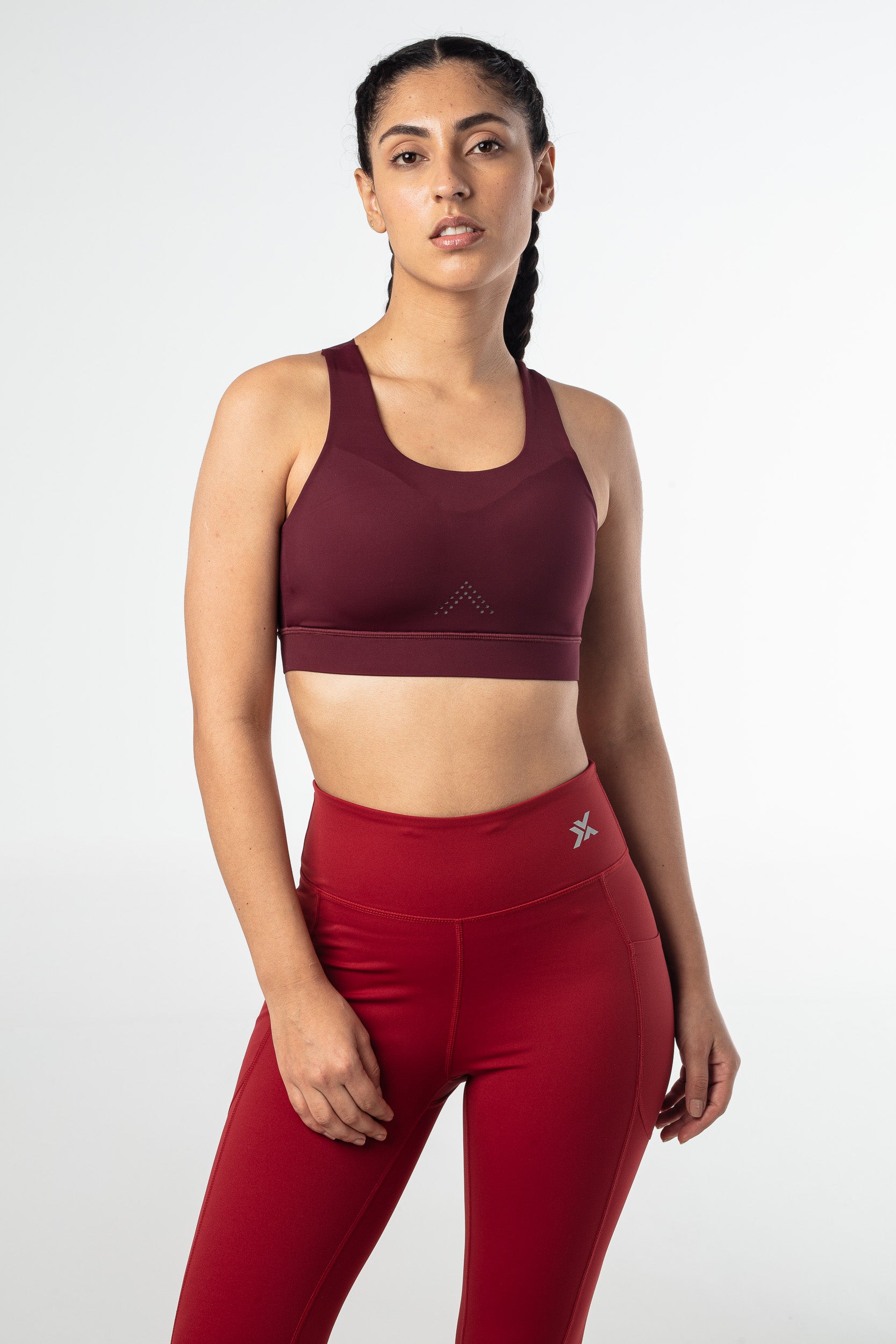 Game On Sports Bra - Dark Wine