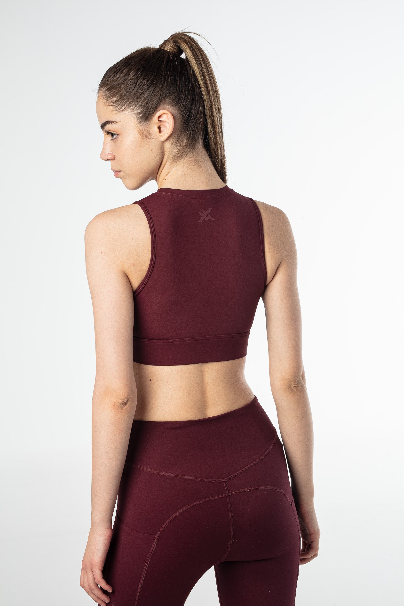 Pause Unpause Crop Top - Dark Wine