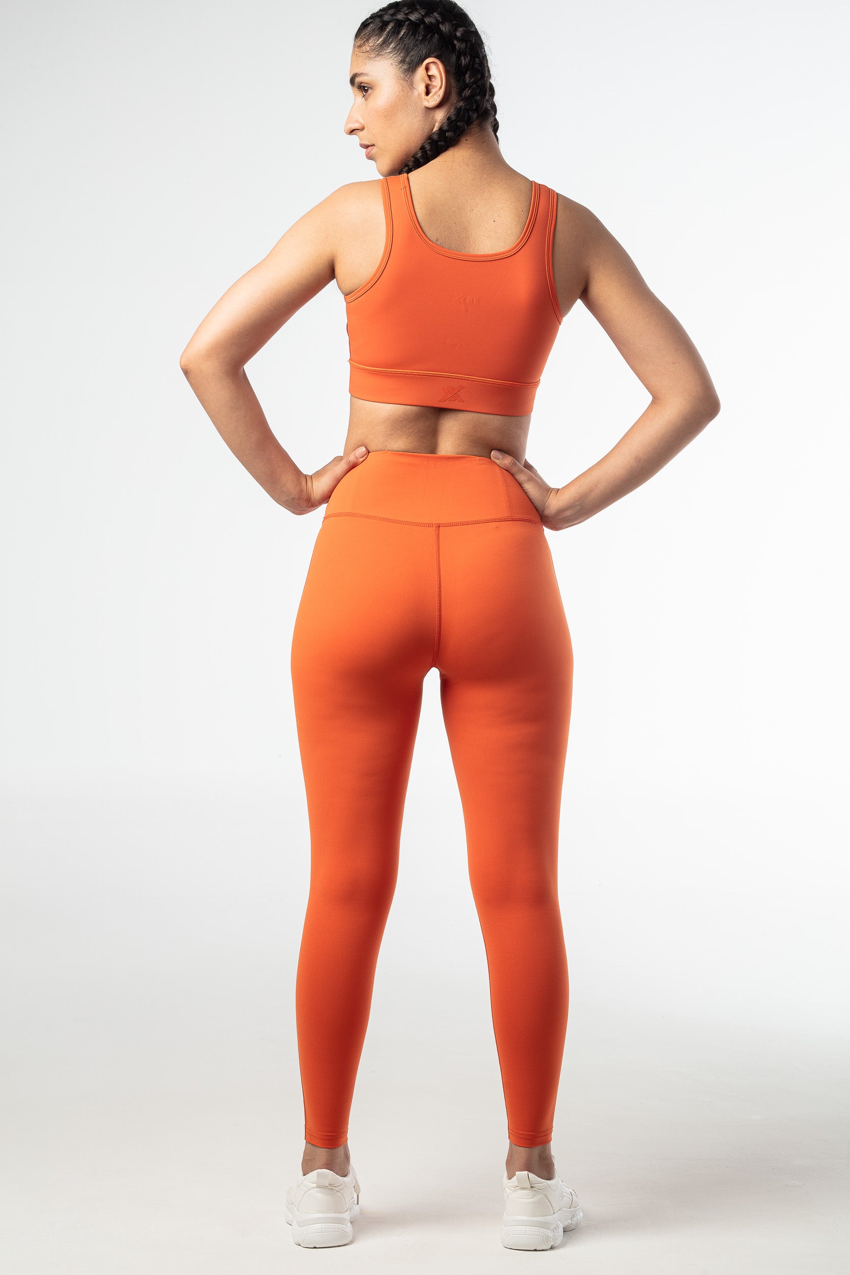 Xen Leggings (Without Pockets) - Rust Orange