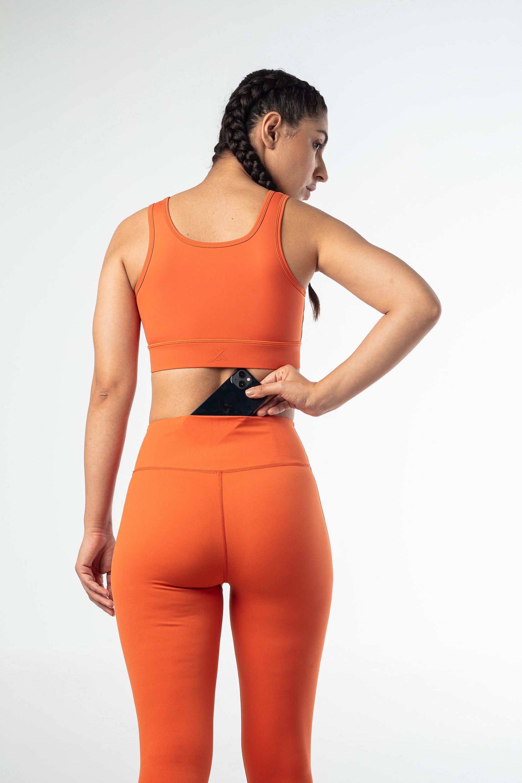 Xen Leggings (Without Pockets) - Rust Orange