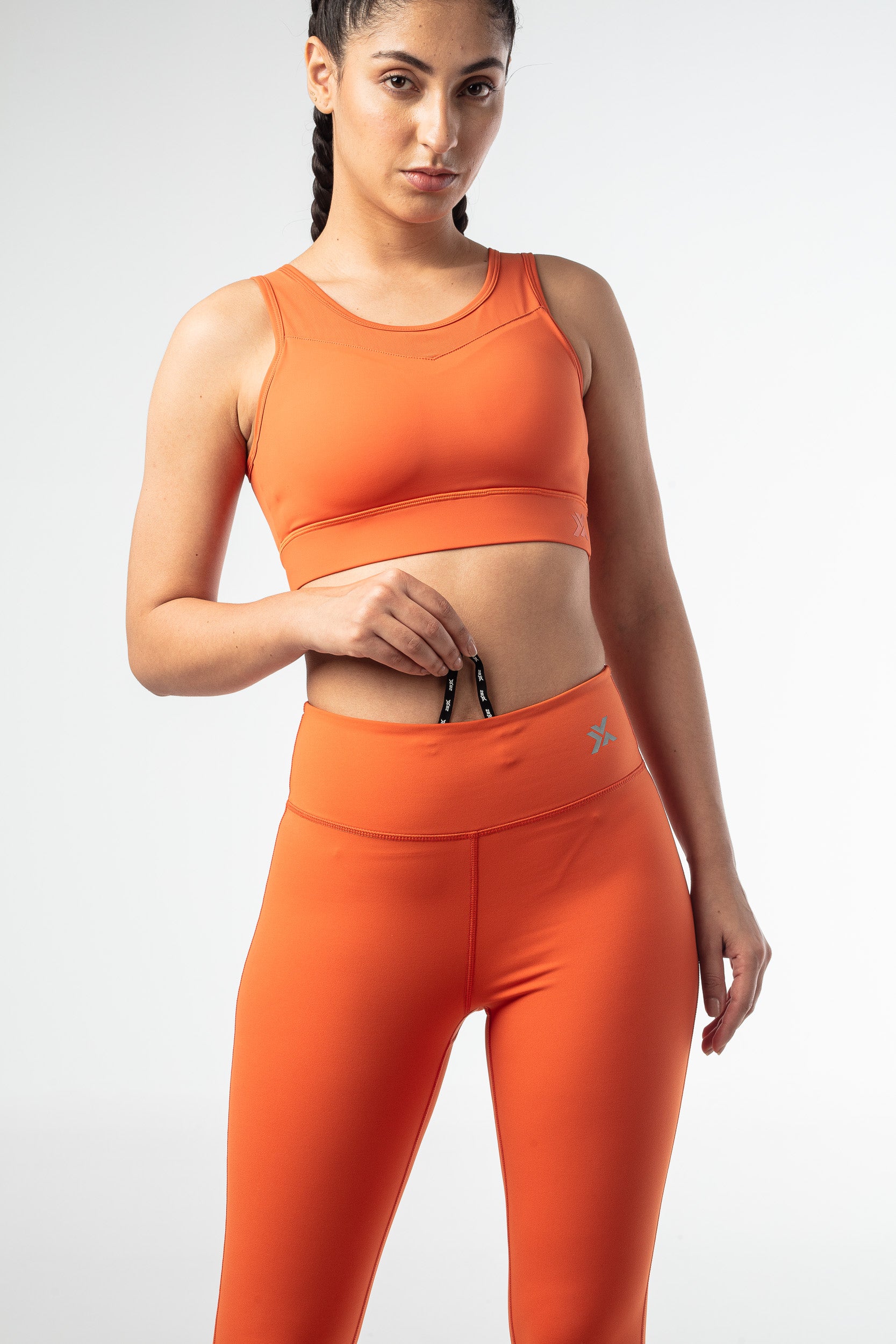 Xen Leggings (Without Pockets) - Rust Orange